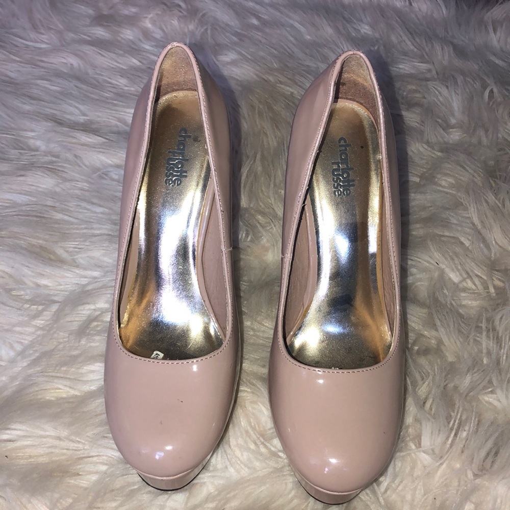 Nude Pumps with Platform